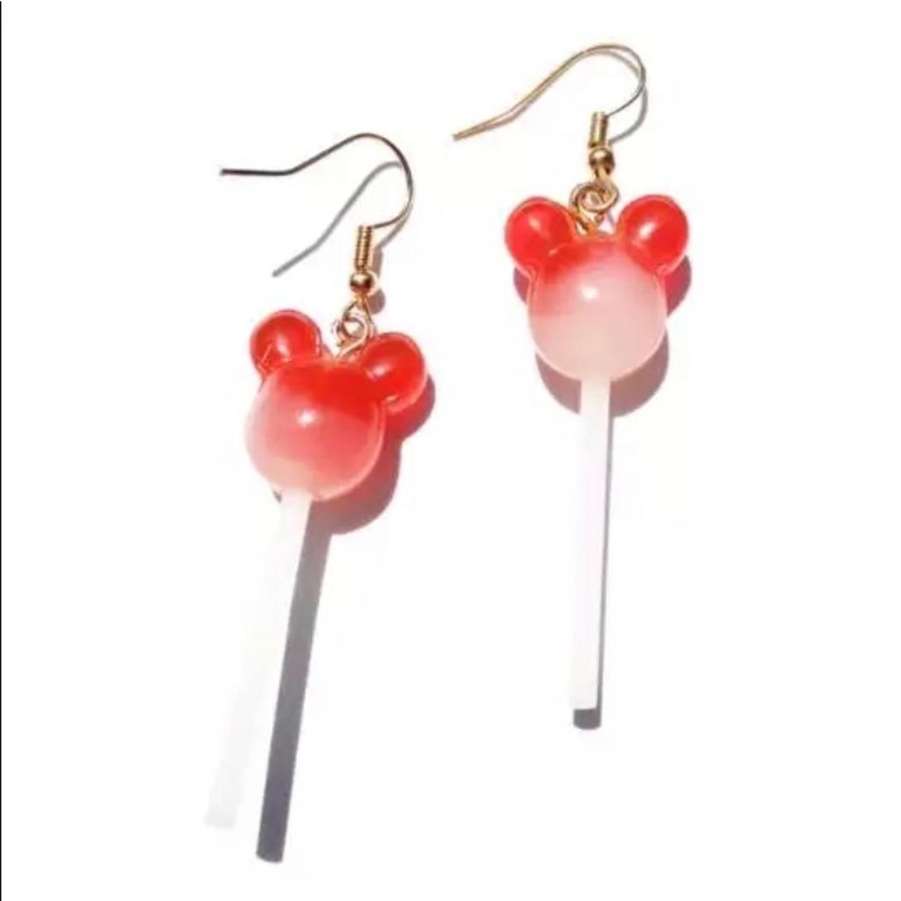 Mickey Mouse Candy Shape Earrings